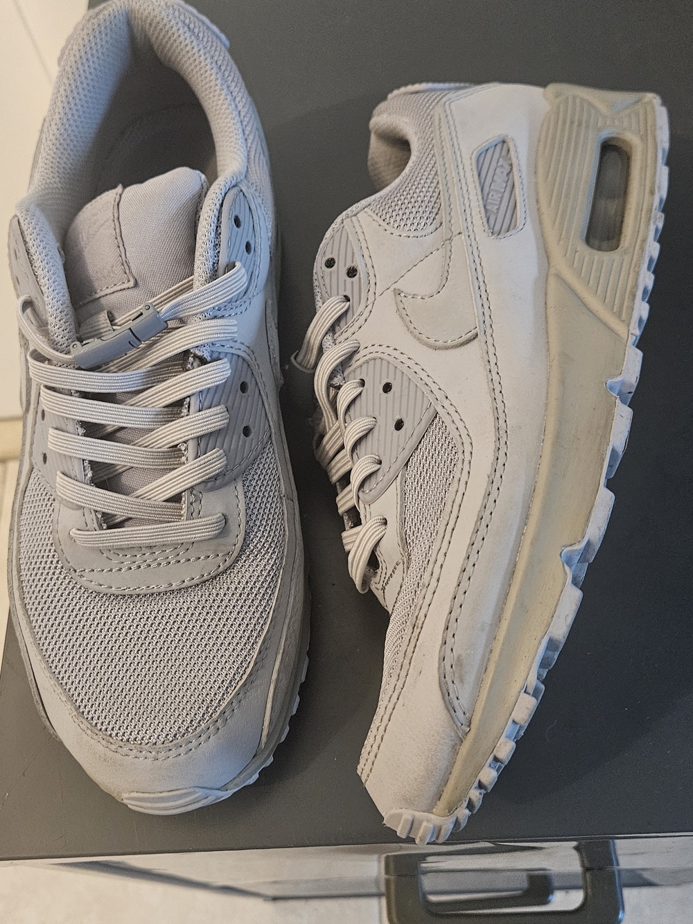 Nike Light Gray Mesh Sneakers